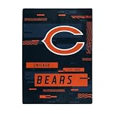 NORTHWEST ENTERPRISES NFL Digitize Design Plush Raschel Thow Blanket, 60'x80' (Chicago Bears)