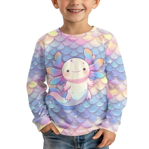 Long Sleeve Shirt Girls Novelty T-Shirt Crewneck Tees4