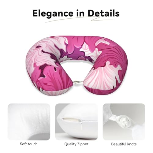 Almohada espuma viscoelástica tamaño único rosa miniatura 4