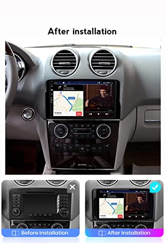 Mercedes Benz ML GL W164 autoradio met draadloze CarPlay + Android auto - Afbeelding 3