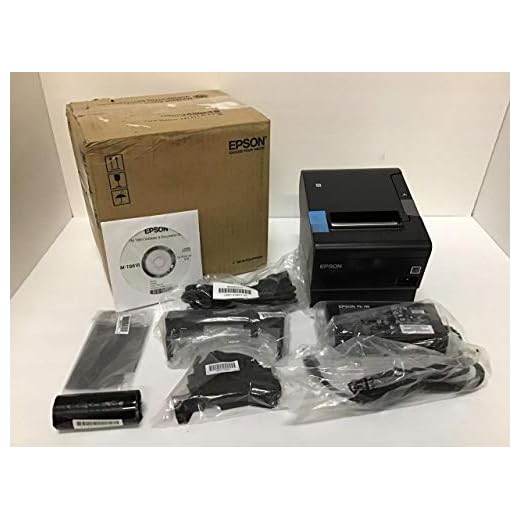 Epson C31CE94061 Epson, TM-T88VI, Thermal Receipt Printer, Epson Black, S01, Ethernet, USB and Serial Interfaces, Ps-180 Power Supply and Ac Cable