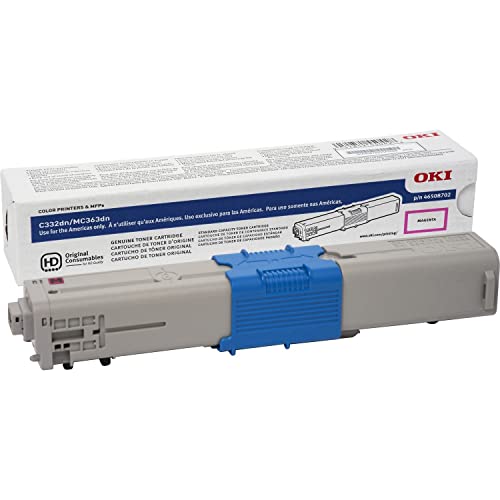 OKI C332, MC363 Magenta Toner Cartridge (3,000 Yield), 46508702