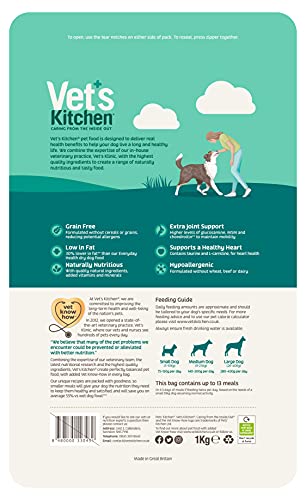 Vet's Kitchen Trockenfutter für Hunde, Senioren, getreidefrei, Truthahn & Süßkartoffel, 2,2 kg
