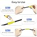 Esaytool 2 Pack HSe-621 Heat Shrink Tube Cable Label Tubing Black on Yellow HSe621 HS621 0.34inch (8.8mm) x 4.9ft (1.5m) Compatible for Brother P Touch Maker PT-E300 E500 P710BT P700 P750WVP P900