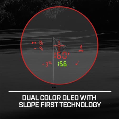 Image of Bushnell Golf Tour V7 Shift Laser Rangefinder Bundle - Slope Technology, Dual Color Display, Yardage Range Recall, 1300-Yard Range & 6X Magnification with PlayBetter Microfiber Towel & CR2 Battery