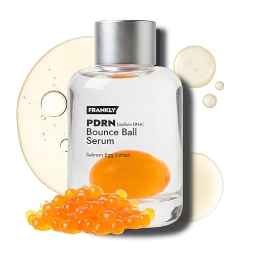 FRANKLY Salmon PDRN Bounce Ball Serum – 99% Pure Salmon DNA PDRN for Post Microneedling Recovery, Redness & Damaged Skin Repair | Glass Skin Korean Skincare | Lightweight, Non Sticky | 1.01 fl oz