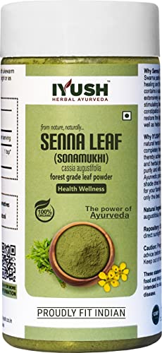 Image of IYUSH Herbal Ayurveda Senna Powder - 250gm | Sanay Patti Powder | Nilavarai Powder Organic | Sonamukhi Powder | Sanay Leaves | Sanay Powder | Sanay Leaves Powder | Sana Leaf Powder |