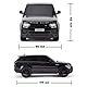 CMJ RC CARS Range Rover Sport Offiziell Lizenziertes ferngesteuertes Auto 1:24 mit funktionierenden LED-Lichtern, funkgesteuerter Supersportwagen (Schwarz)