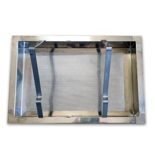 Mondo Ape Banco per Disopercolare da Tavolo – con Leggio in Acciaio Inox, Filtro per Opercoli e Rubinetto in Plastica Alimentare – 60x40x28 cm – Attrezzatura Apicoltura Made in Italy