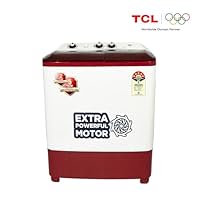 TCL 7 kg, 5 Star, Semi-Automatic Washing Machine (T103-D70TW, Fast Dry, Burgundy)