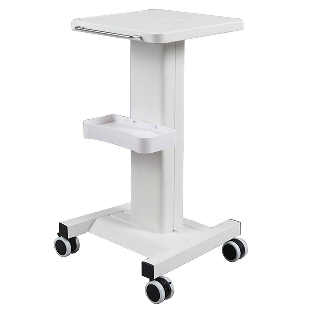 asdchZen Serving Cart, Beauty Salon Cart, Tool Cart, Trolleys With Wheels,Metal Beauty Equipment Tool Trolley With Tray, Small Bubbles Instrument Mobile Bracket