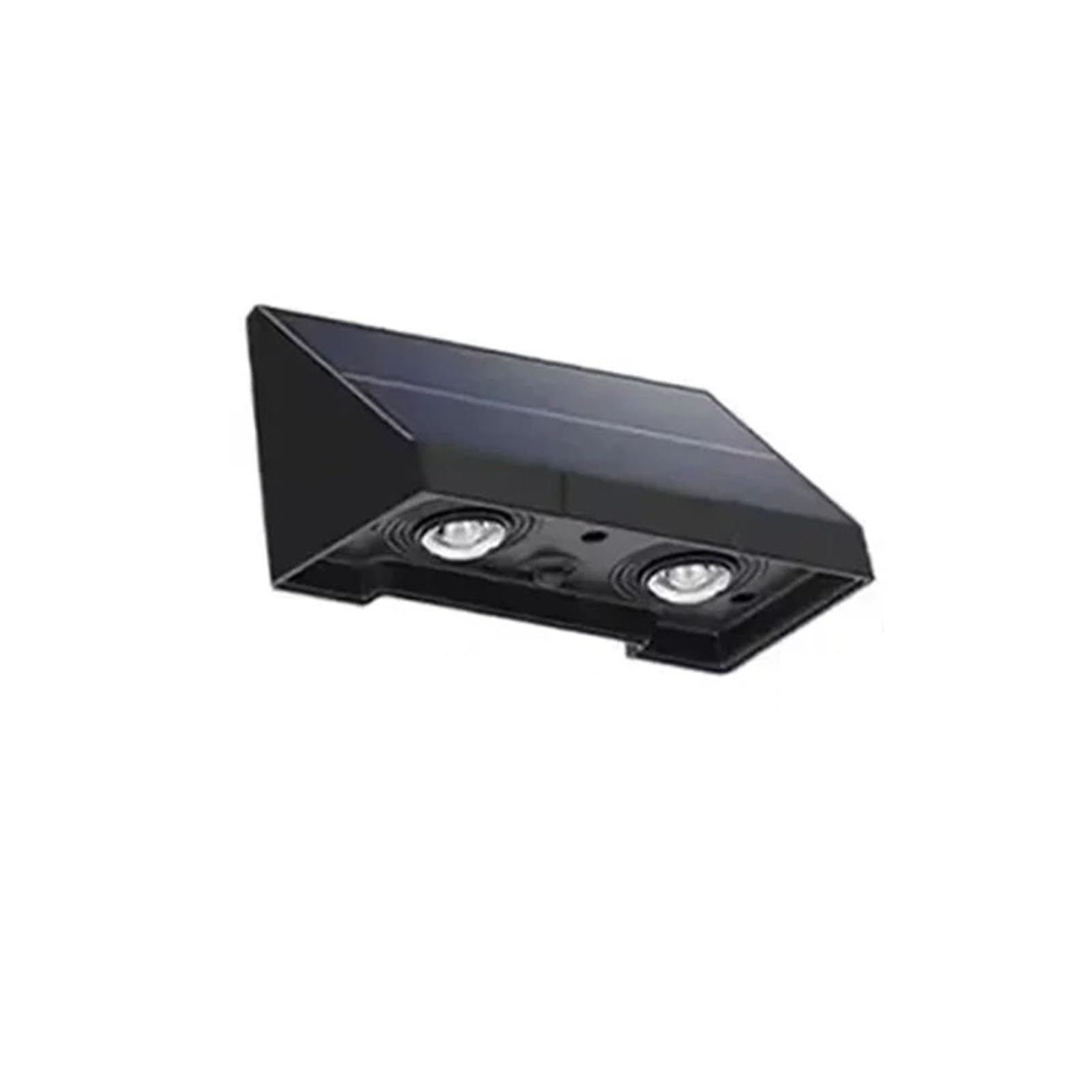 Lampe murale solaire extérieure étanche blanc chaud pour jardin, clôture et balcon 2 LED