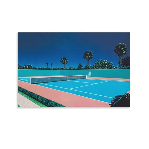 Poster terrain de tennis tropical Hiroshi Nagai | Impression murale 50x75