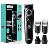Braun All-In-One Style Kit Series 3 3450, 5-in-1 Trimmer for Men with Beard Trimmer, Ear & Nose Trimmer, Hair Clippers & More, Ultra-Sharp Blade, 40 Length Settings and Washable