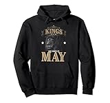 Kings are Born In May Funny Taurus Zodiac Born in May Pullover Hoodie