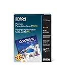 Epson Premium Presentation Paper MATTE (8x10 Inches, 50 Sheets) (S041467),Bright White