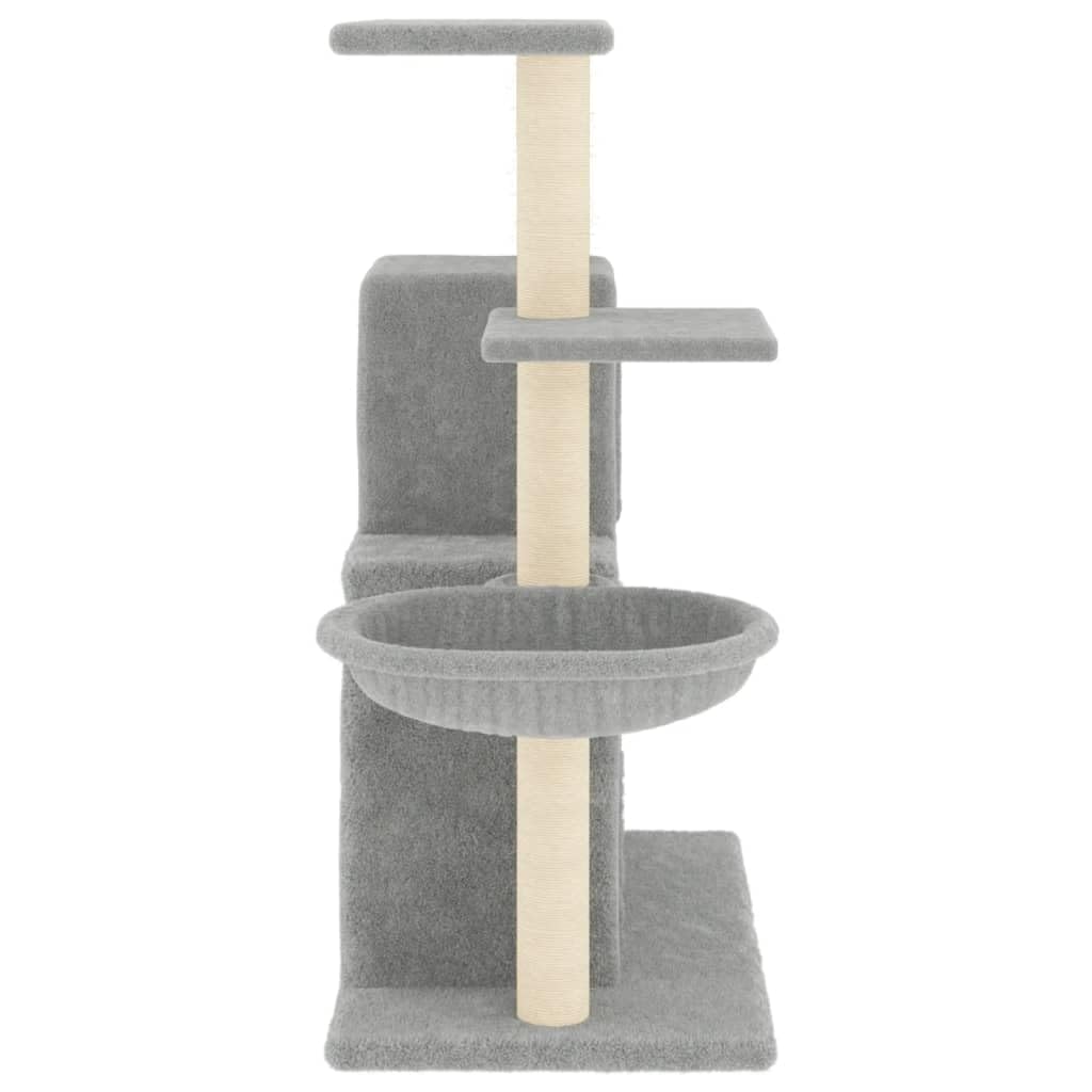 Rascador para Gatos con Postes de sisal Gris Claro 83 cm, CIADAZ Rascador Gato, Arbol Rascador para Gatos, Gatos Accesorios, Torre Gatos, Arranhador para Gatos, Casa para Gatos