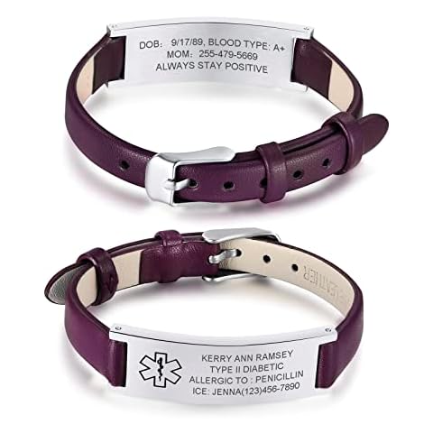 MEALGUET Medical ID Bracelet for Women Cover