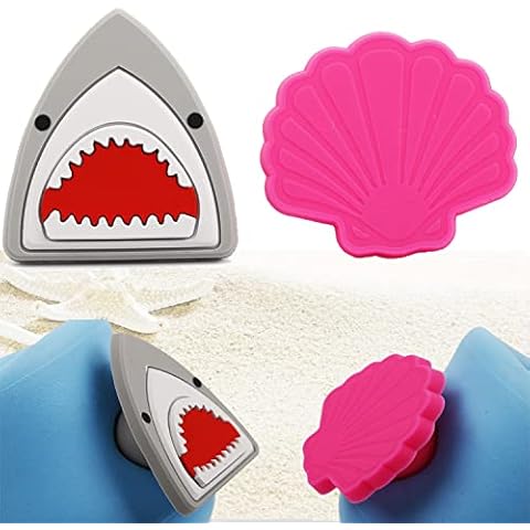 Abizoo Silicone Plug for Toppl Dog Toy,Ocean Theme Shark Shell Shape Stopper for Toppl L/XL Works Great Holds in Liquids,for Better Frozen Dog Treats Cover