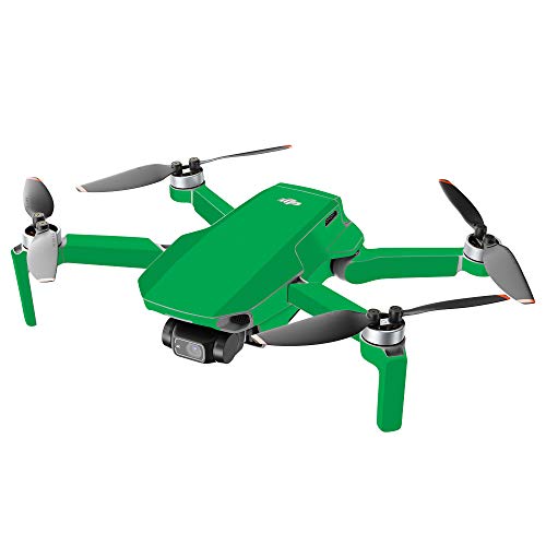 Image of MightySkins Compatible with DJI Mini 2 Portable Drone - Solid Green | Protective, Durable, and Unique Vinyl Decal wrap Cover | Easy to Apply, Remove, and Change Styles | Made in The USA