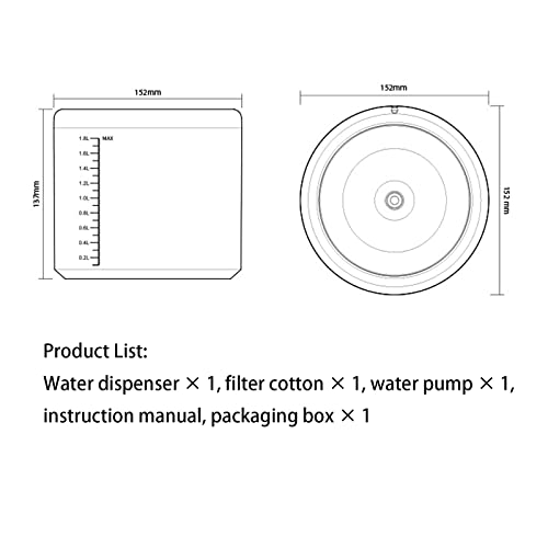 Fuente automática para mascotas con capacidad de 2 litros miniatura 2