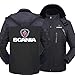 Yocqbm Giacca Antivento da Uomo, Scania Outdoor Fleece Warm Parka Cappotto con Cappuccio Multi-Tasche con Zip Intera per Campeggio Arrampicata Sci-C||XL