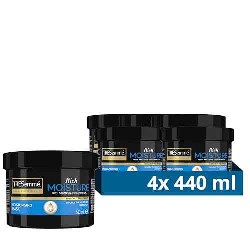 Tresemmé Hidratación Profunda Mascarilla Hidratante, para el doble de hidratación instantánea* 4 x 440 ml