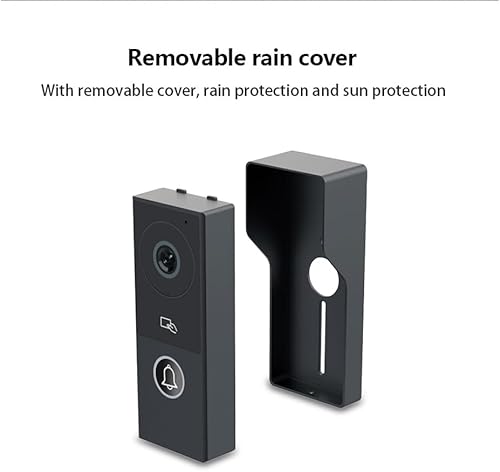 Miniatura 5 de Timbre con sistema de portero de video con 2 cables con cámara de 1080P y monitor táctil de 7 pulgadas, kit de videoportero WiFi para el hogar,