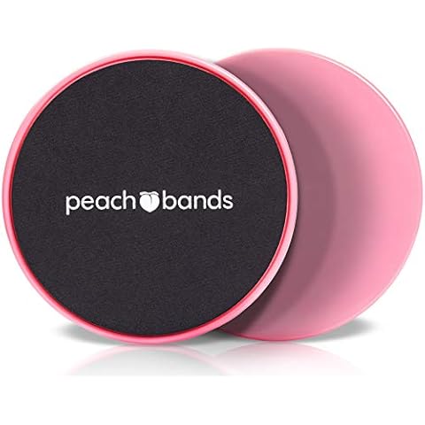 Peach Bands Core Sliders Fitness - Dual Sided Exercise Discs for Abs and Core Cover