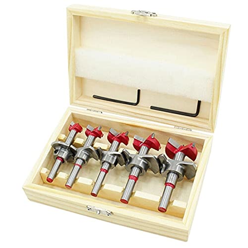 Set de brocas para madera 15-35 mm en caja de madera miniatura 1