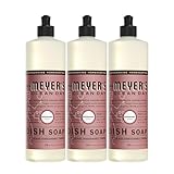 Mrs. MEYER'S CLEAN DAY Liquid Dish Soap, Rosemary Scent, 16 Ounce Bottle, Pack of 3