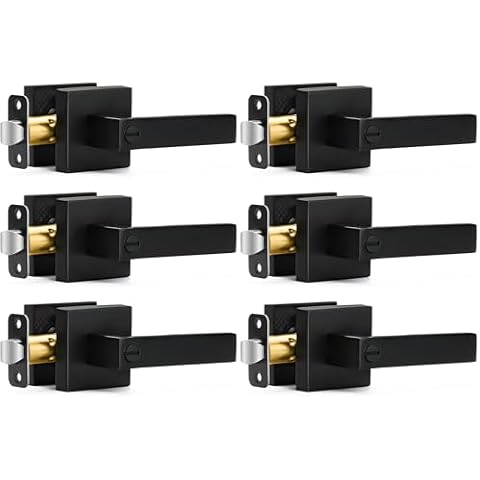 Sopoby Matte Black Door Handles Cover