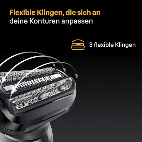 Braun Elektrorasierer Scherkopf Series 5, 54B, Schwarz - Original Ersatzscherteil Und Rasierer Zubehör vom Hersteller, Made in Germany, Kompatibel mit Braun Series 5 Rasierern 3