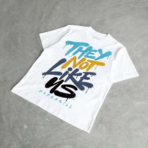 Image of DopeSkill Graphic Tee Streetwear Hip Hop Hypebeast Unisex T-Shirt Sneaker Colour Matching Shirts Inspired Motivation Quotes