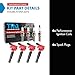 TRQ Ignition Coil and Spark Plug Kit 8 Piece Compatible with 2012-2015 Mercedes-Benz C250 2012-2015 SLK250