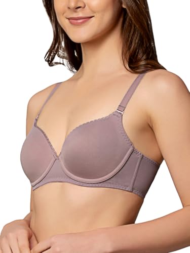 Image of Triumph International Women's Cotton Wire Free Modern Full-Coverage Bra (20I319)