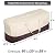 Vailge Patio Cushion/Cover Storage Bag Waterproof Outdoor Patio Furniture Seat Rectanglar Cushions Storage Bag , Zippered Protective Patio Cover Carrying Bag with Handles - Oversized,Beige & Brown