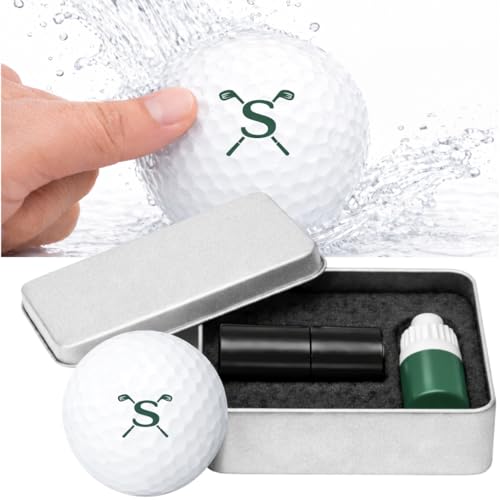 Tampon marqueur de balle de golf initiale lettre encre impermeable