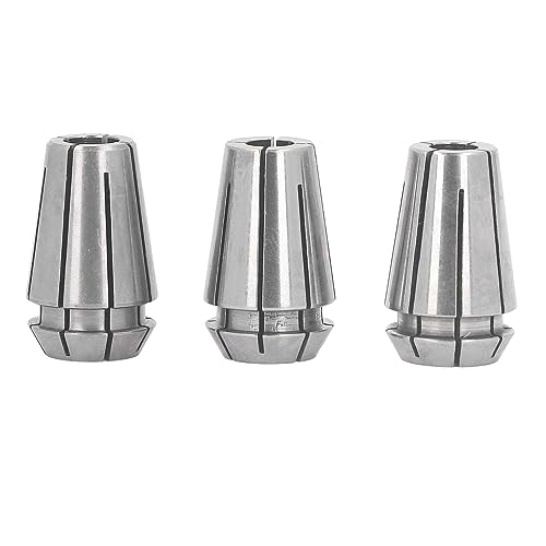 ERG16 Spring Collet, 3PCS ERG16 Series Chuck Spring Collet Set for Milling Lathe Tool Wide Application, Good Compatibility, Accurate, Toolchuck
