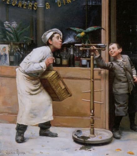 Cuadro de lienzo grande 60x90cm para solucionar paredes vacías con arte de Chocarne Moreau