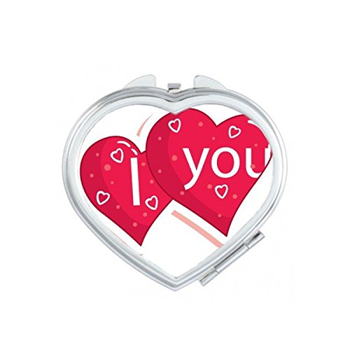 Miroir compact mignon motif cœur sac à main Saint Valentin