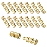 Brass Table Leaf Dowel Pin, 15pcs Table Bolt Sleeve Connectors Table Top Leaf Alignment Pins Drawer Cabinet Buckle Extension Tables Hardware Accessories