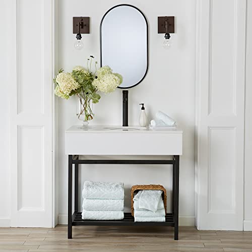 Great Bay Home 100% Cotton Jacquard Bathroom Towels. Absorbent Quick-Dry Plush Bath Towels. Cassie Collection  thumb #1