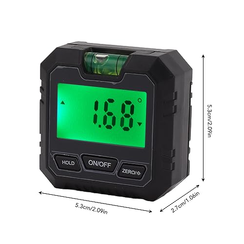 Medidor de ángulo digital con base magnética ABS miniatura 7