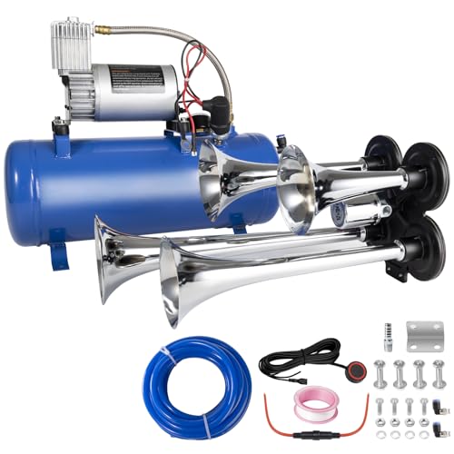 Aolihan ALH-S-4GQB-WBG 180Db Train Horn Kit With 150 Psi Air Tank,Four Trumpet Air Horns For Truck cover
