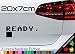 Ready. Aufkleber Commodore C64 8-Bit Retro Pixel Error Kommandozeile PC 20x7cm in 21 Farben
