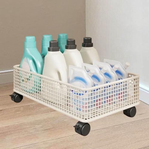 Carrito organizador rodante para debajo del fregadero, carrito de almacenamiento para debajo del escritorio, habitación infantil, dormitorio estudiantil, juguetes, talla S miniatura 6