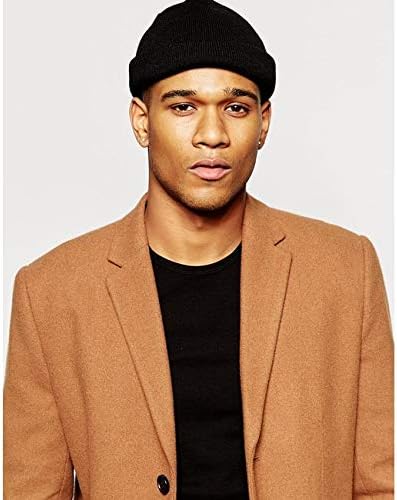 50% Wool Warm Cuffed Swag Knit Short Fisherman Beanie for Men Women Winter Hats Trawler Skull Cap - Image 3