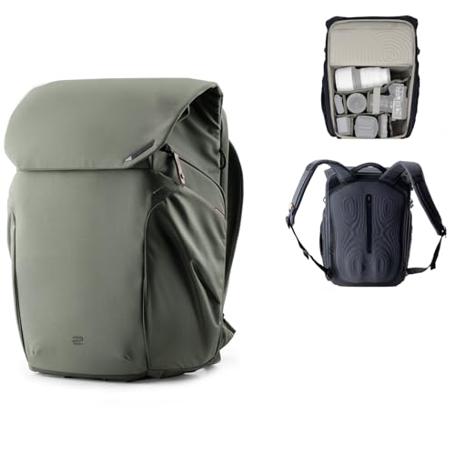 PGYTECH OneGo 2 Sac à Dos Photo 25L avec Compartiment Ordinateur/iPad Sac étanche pour Photo Urbaine & Voyage, Compatible Sony/Canon/Nikon/DSLR/Appareils sans Miroir,...