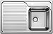 Price comparison product image Blanco Classic 40s, Stainless Steel Inset Kitchen Sink & Basin Right, Pack of 1, 511124
